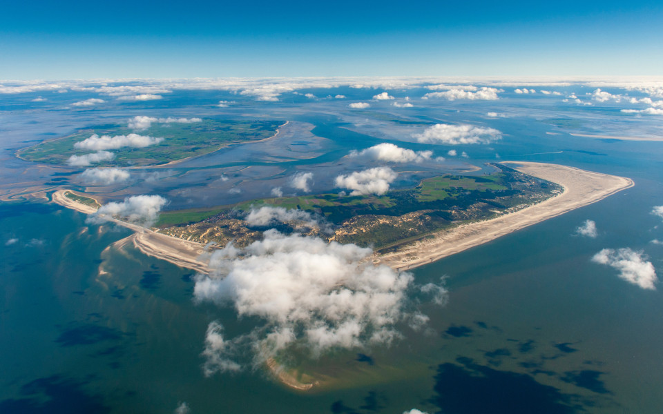 Amrum und F&ouml;hr Inseln im Wattenmeer der Nordsee